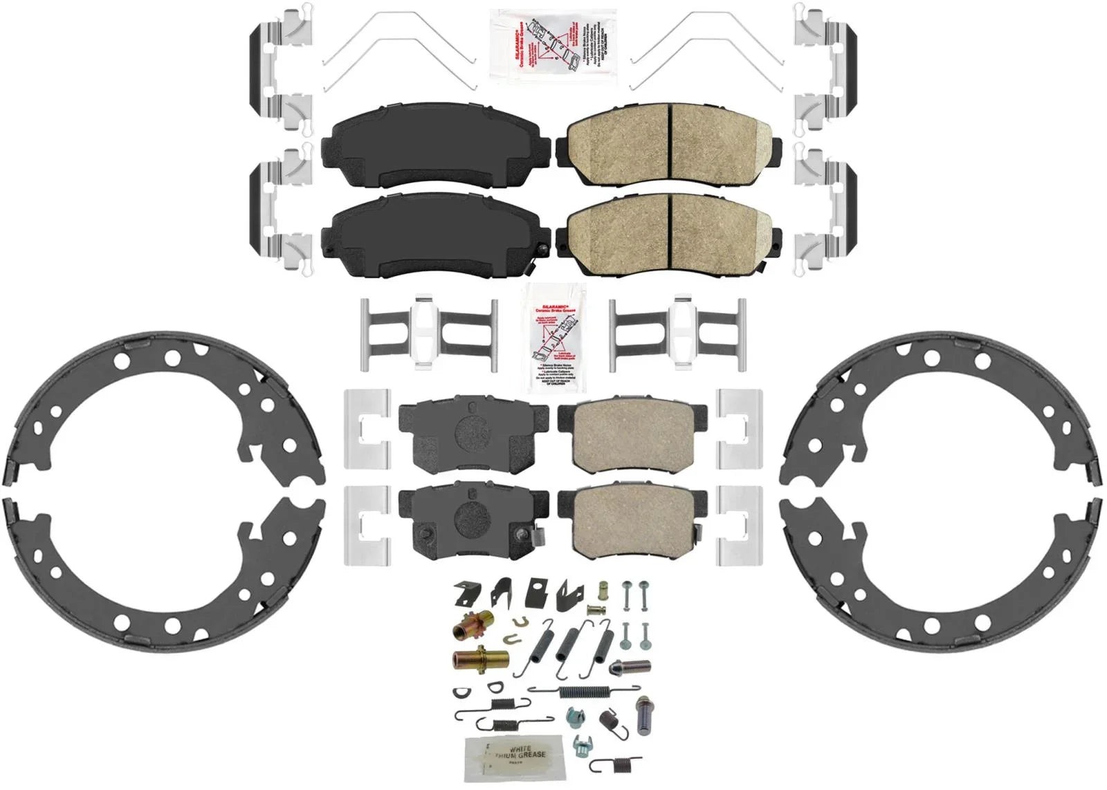 High Carbon Performance Pads and Shoes for 07-12 Acura RDX AWD