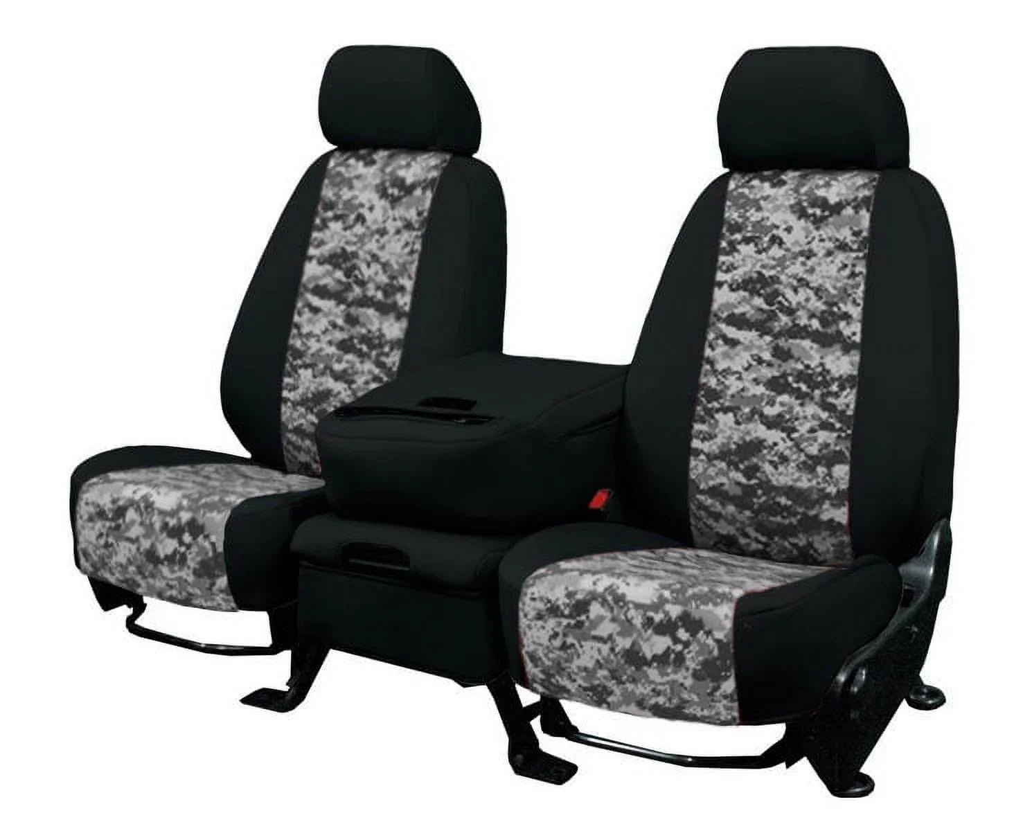 CalTrend Center 50/50 Split Bench Camo Seat Covers for 1994-1997 Toyota Land Cruiser - TY120-97KS Urban Insert with Black Trim
