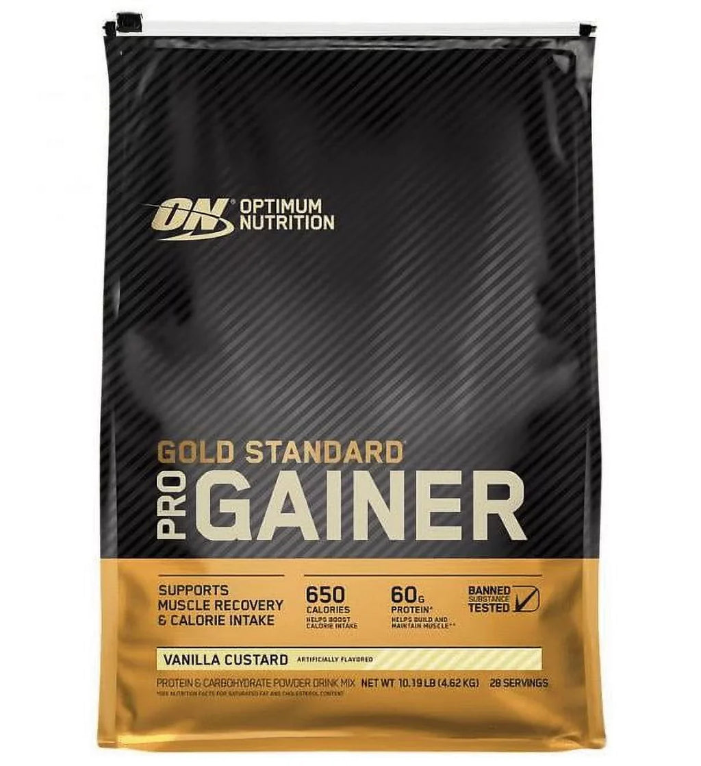 Optimum Nutrition, Gold Standard Pro Gainer, Vanilla Custard, 10.19 lb, 28 Servings