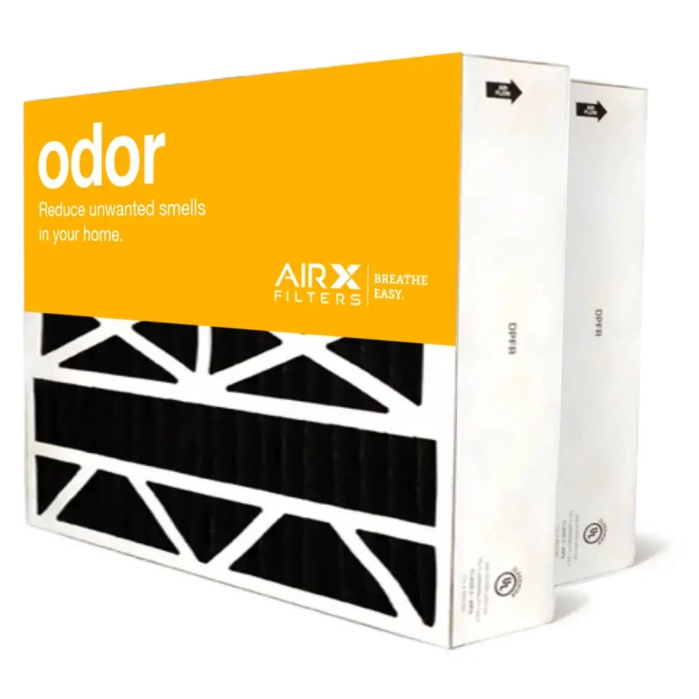 AIRx Filters Odor 20x25x5 Air Filter MERV 8 Replacement for Honeywell FC100A1037 FC35A1027 CF200A1016 CF100A1037 to Fit Media Air Cleaner Cabinet F100F2010 F150E1034 F100B1032 F100F1038, 2-Pack