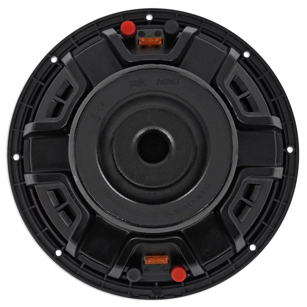 (2) Polk Audio MM1042DVC 10” 2400w Subwoofers+Sealed Sub Box Enclosure+Rockmat