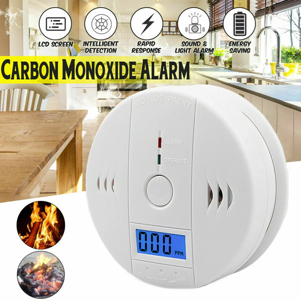 NIFFPD Carbon Monoxide Detector, Carbon Monoxide Alarm for House and Bedroom Battery Powered