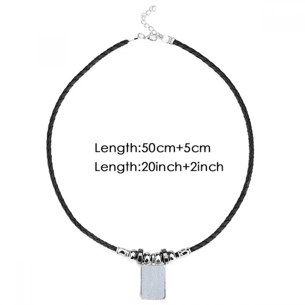 May June Geni ConstelLatitudeion Zodiac Necklace Jewelry Torque Leather Rope Pendant