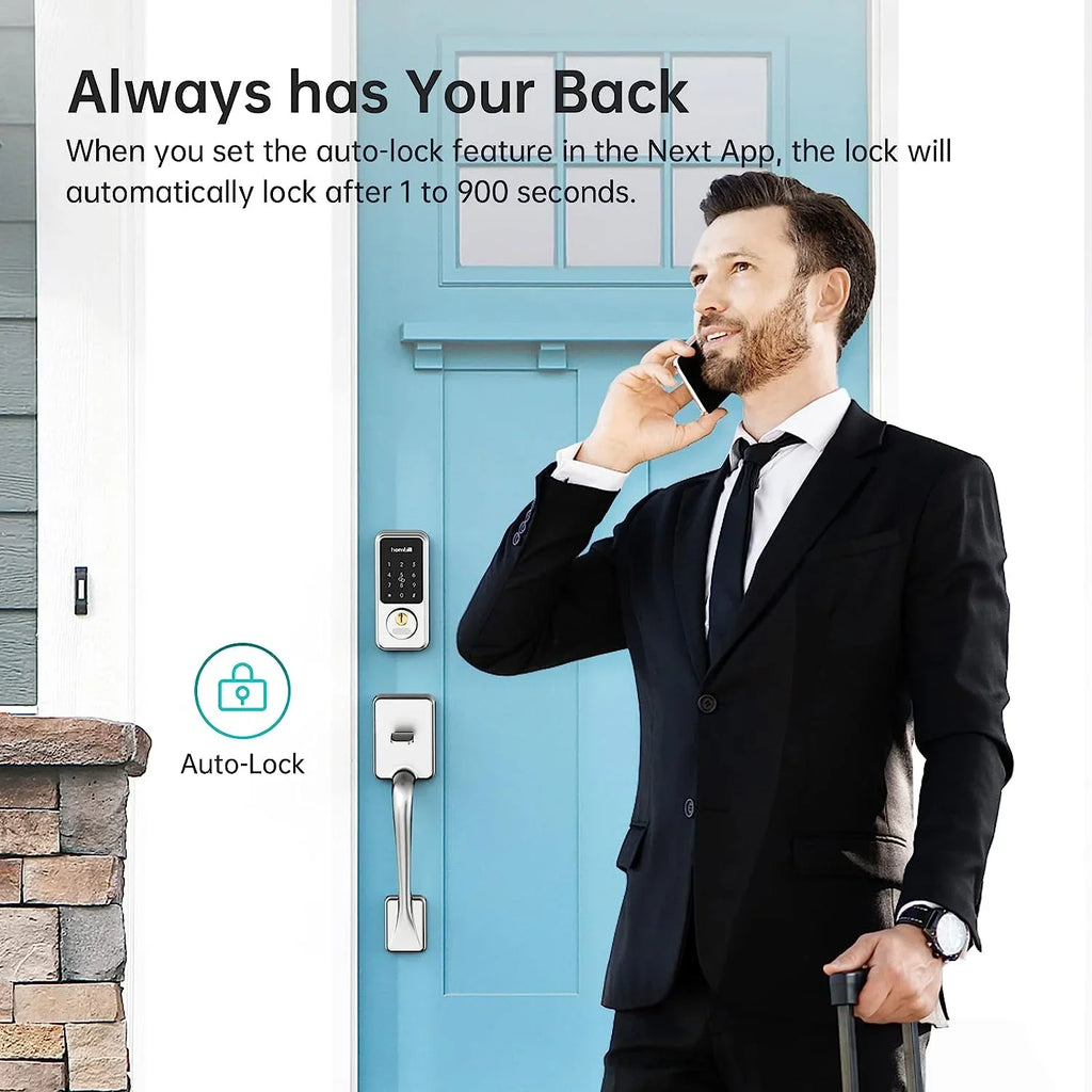 Smart Front Door Locks Deadbolt: GOURE Keyless Entry Keypad Door Lock, Digital Electronic Bluetooth Code Locks for House Airbnb