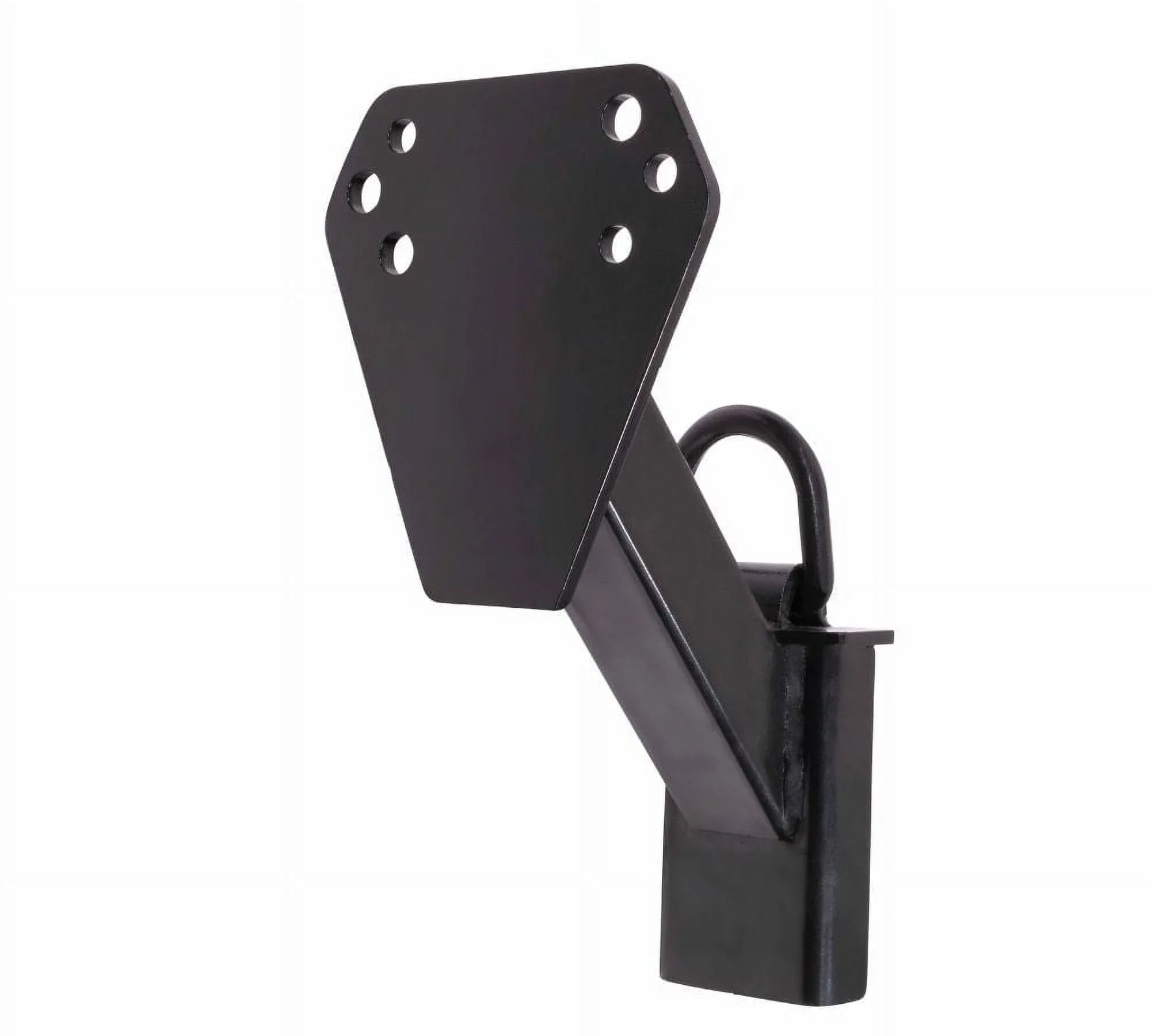 Stake Pocket Spare Tire Carrier for Utility Trailer w/ D-Ring - Trailer Spare Tire Mount Holder - Fits 4, 5, 6 & 8 Lugs Wheels on 4", 4.25", 4.75", 5", 5.5" & 6.5" Bolt Patterns