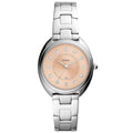 Fossil  Gabby Crystal Accents Rose Gold Tone Dial Quartz Womens Watch, Black