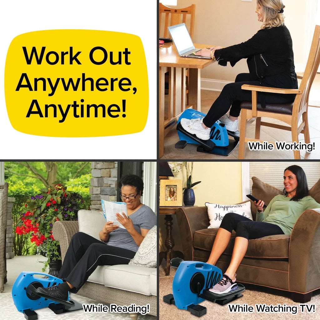 BulbHead BluTiger Seated Elliptical Trainer Machine, As Seen on TV, Burn Calories While Working