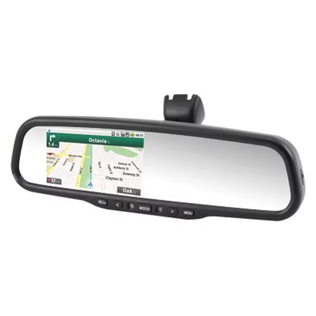 Optix RVM430WFDVRBTG 4.3 in. Rear View Mirror Monitor with Built-in DVR, Bluetooth & Wifi Phone Mirroring