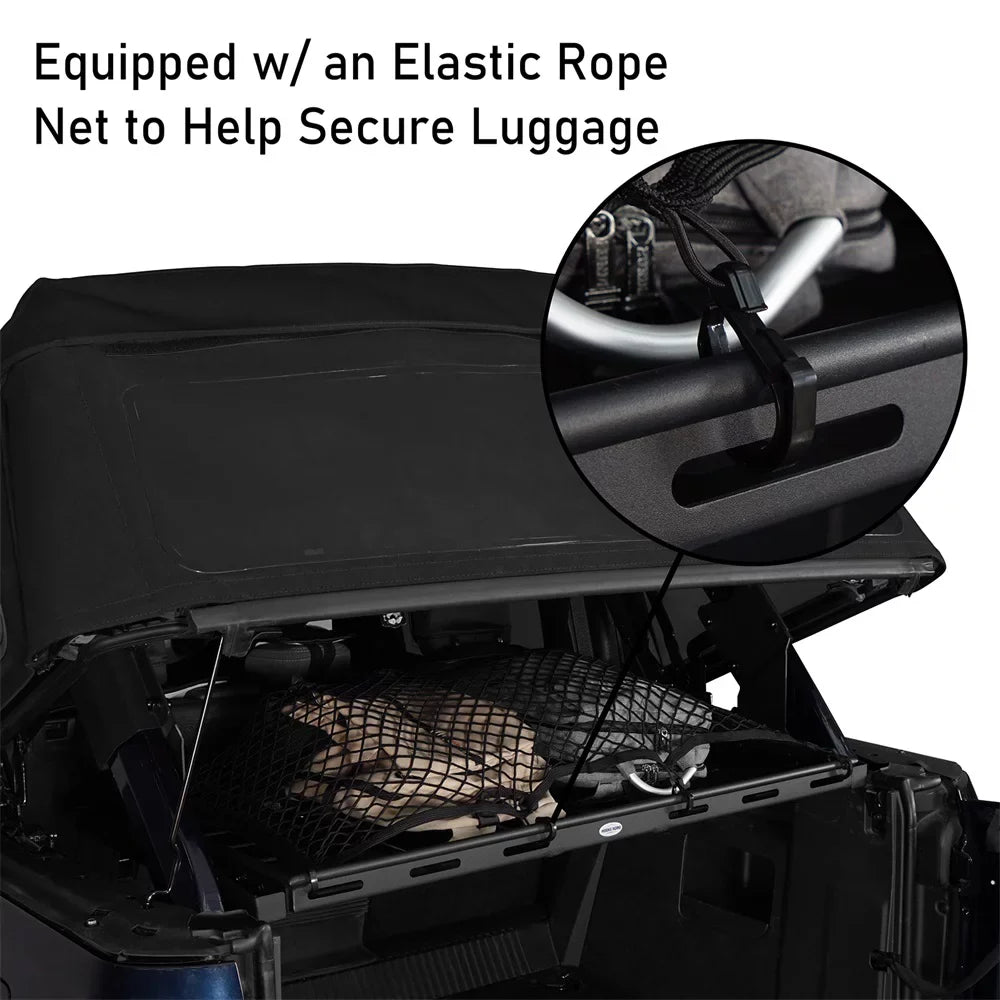 Hooke Road Rear Cargo Basket Rack Luggage Box Fit Ford Bronco 2021-2023 4-Door Black