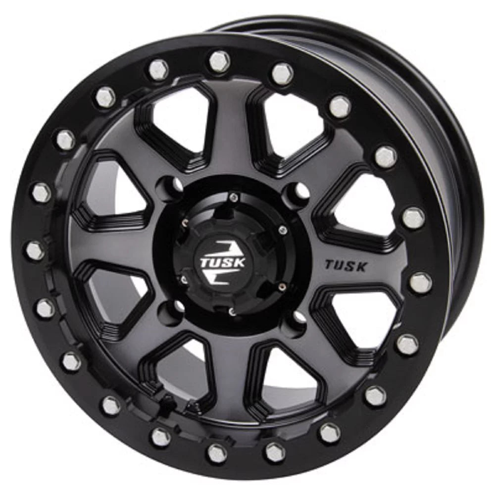 4/156 Uinta Beadlock Wheel 14x7 4.0 + 3.0 Gunmetal/Black Compatible With Yamaha Wolverine RMAX 4 1000 XT-R 2021