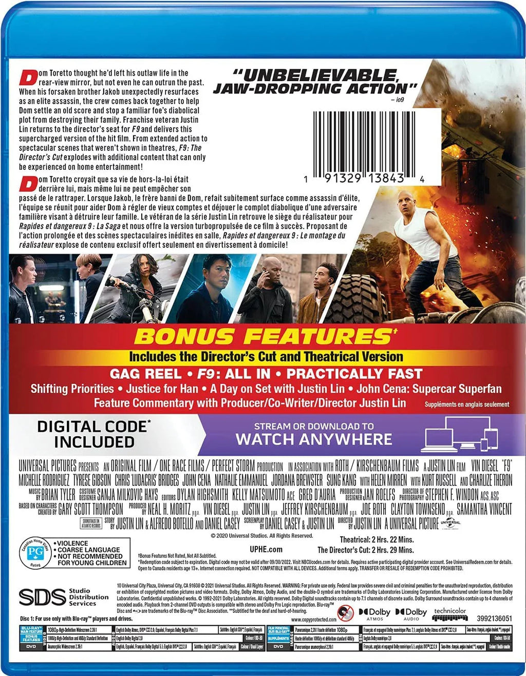 F9: The Fast Saga [Blu-ray]