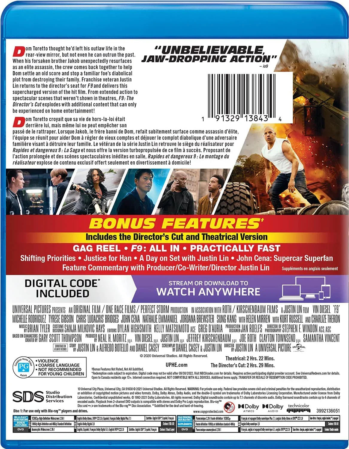 F9: The Fast Saga [Blu-ray]