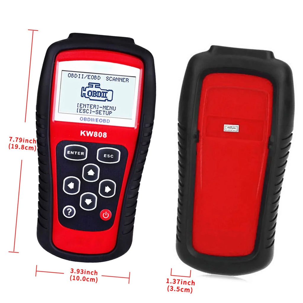 OWSOO OBDII / EOBD Cars Code Reader and Auto Scanner Detection Decoder KW808
