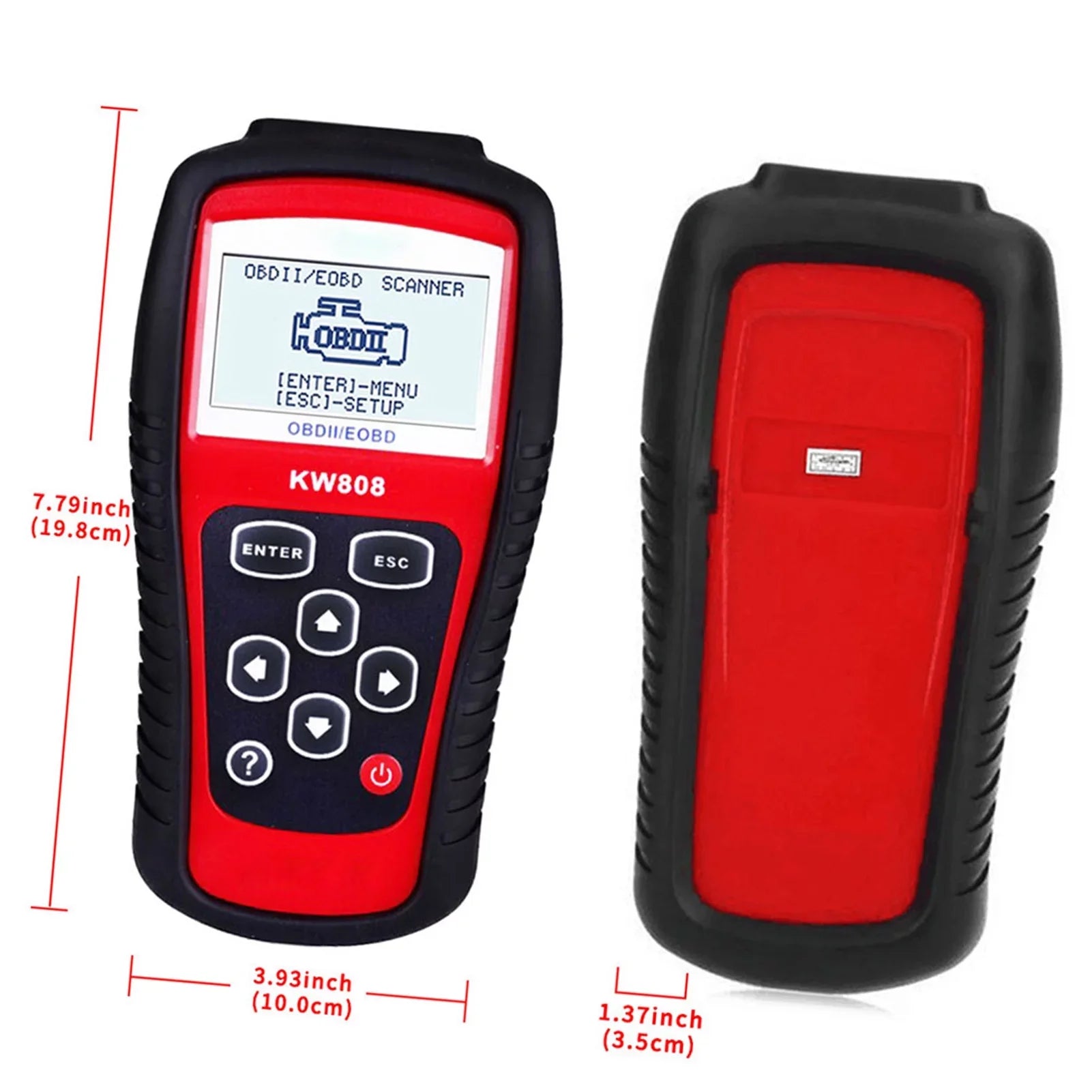 OWSOO OBDII / EOBD Cars Code Reader and Auto Scanner Detection Decoder KW808
