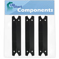3-Pack BBQ Grill Heat Shield PLatitudee Tent Replacement Parts for Charmglow 8107400F - Compatible Barbeque Porcelain Steel Flame Tamer, Flavorizer Bar, Vaporizer Bar, Burner Cover 17 3/4"