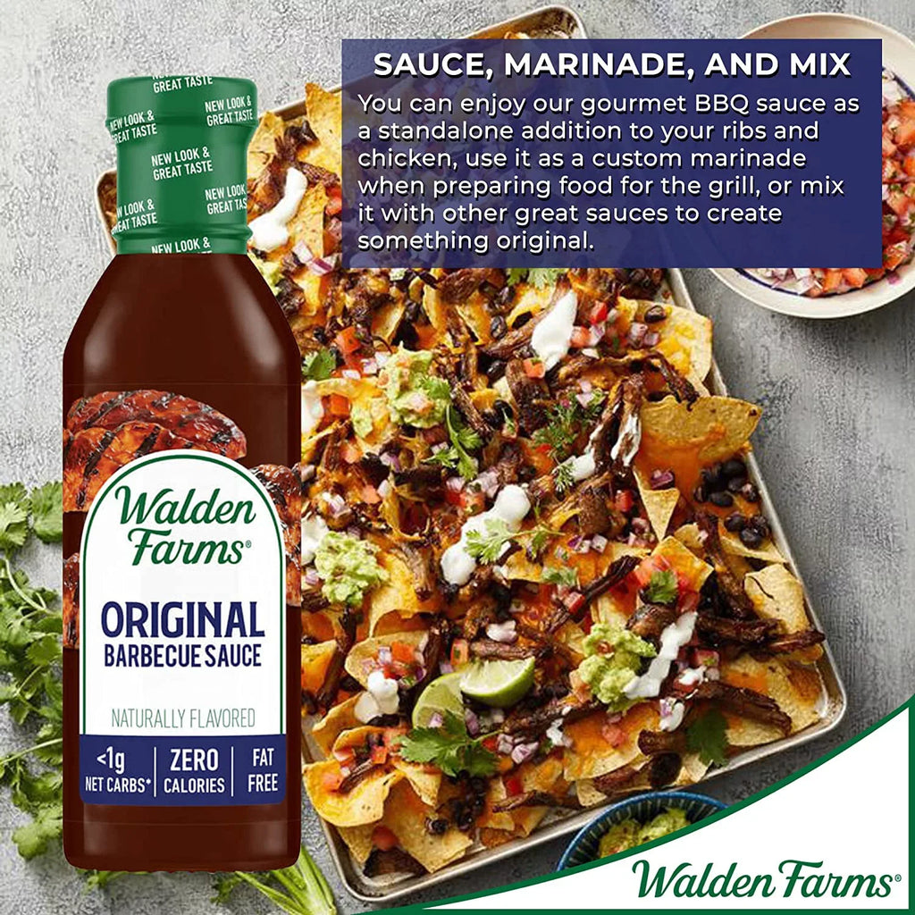 Walden Farms Calorie Free Barbecue Sauce Original 12 fl oz Pack of 4