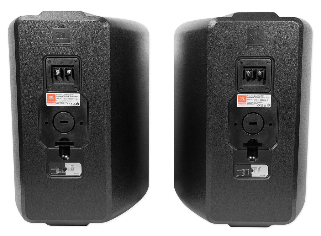 JBL Restaurant Kit 6-Zone Amp+6) Foreground Wall+10) Background Ceiling Speakers