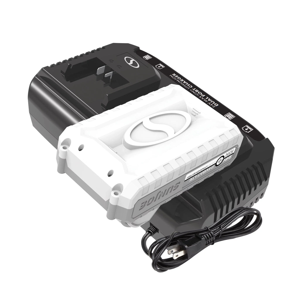Snow Joe + Sun Joe Certified Authentic 24V Dual Port Quick Charge Docking Station