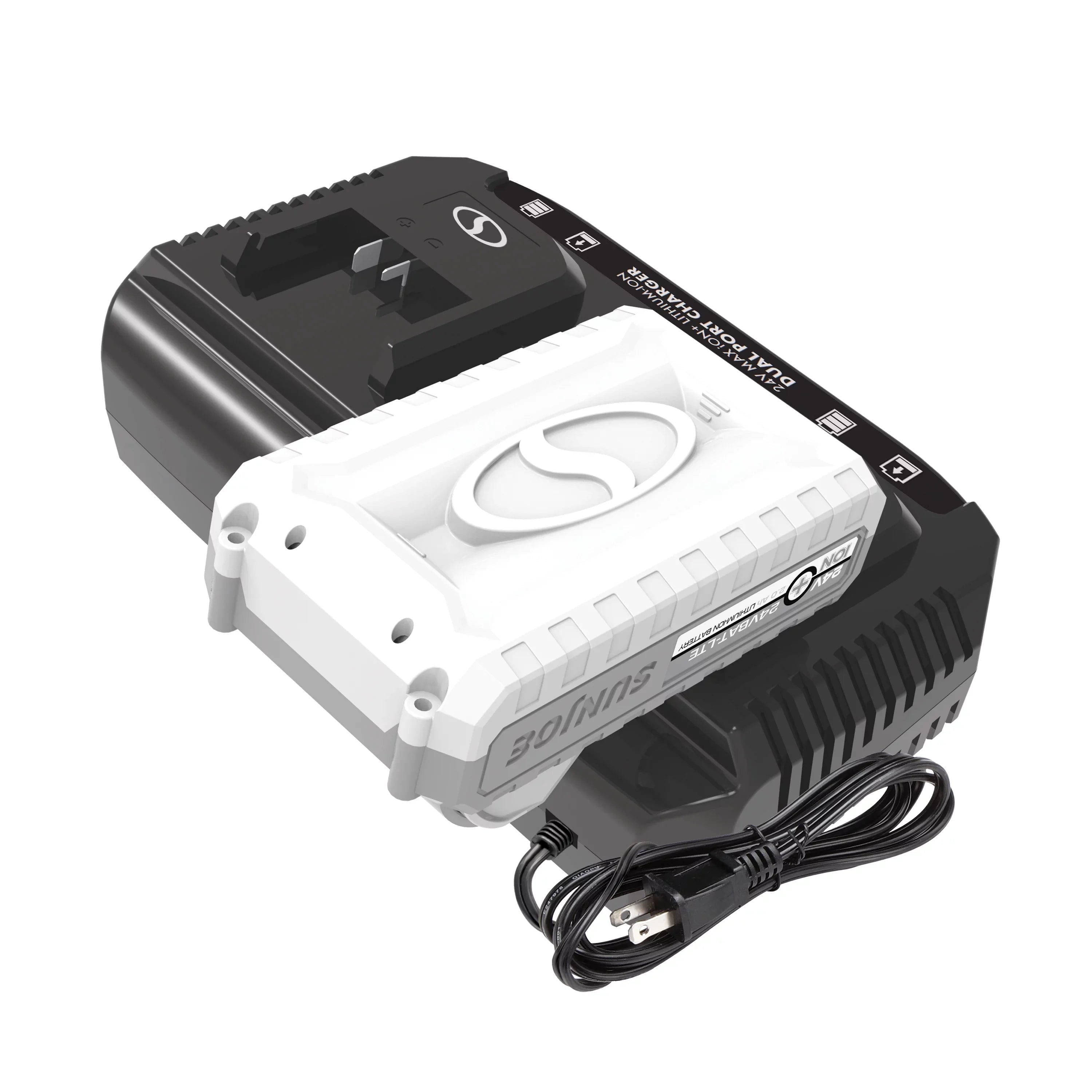Snow Joe + Sun Joe Certified Authentic 24V Dual Port Quick Charge Docking Station