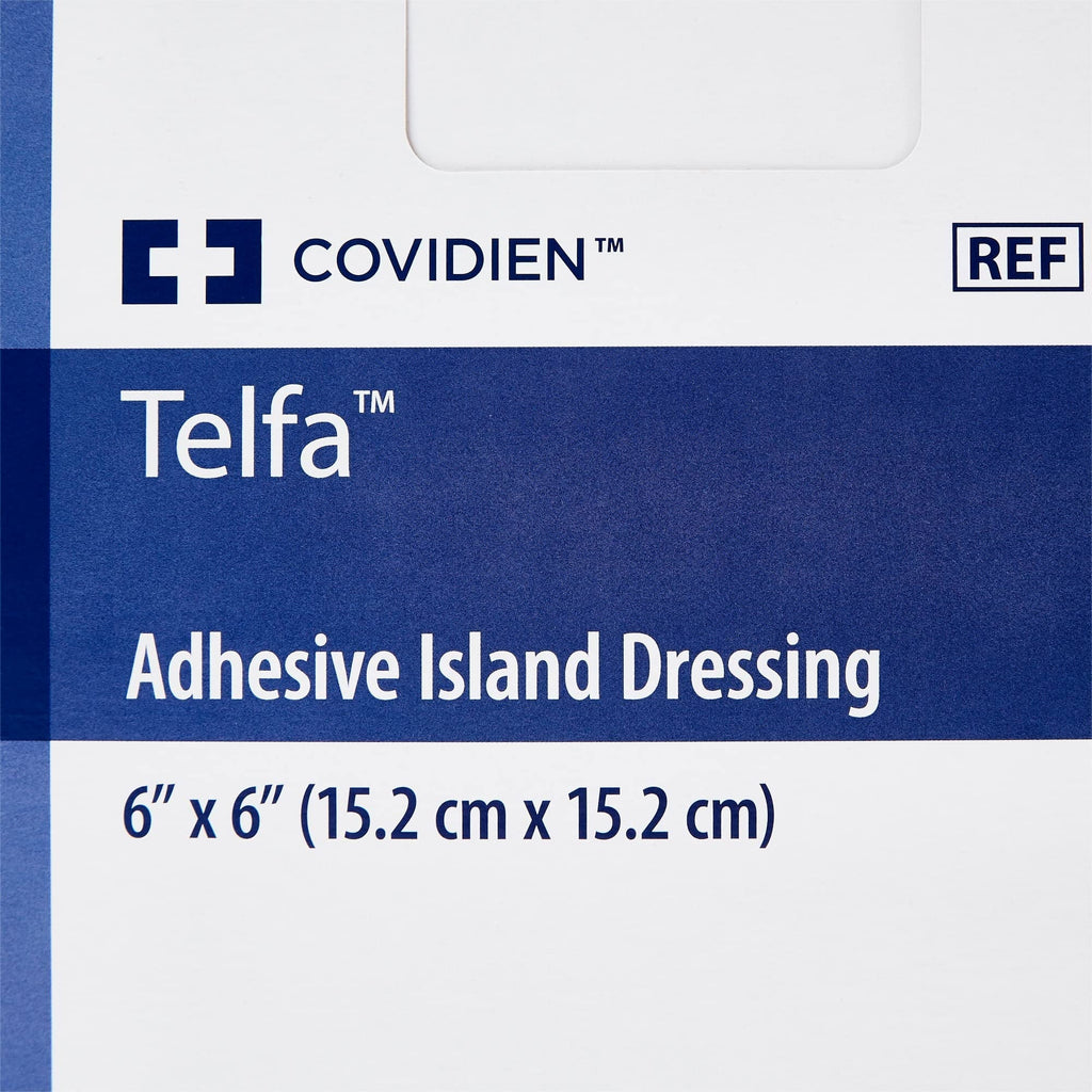 Telfa Sterile Non-Woven White Square Adhesive Dressings, 6 x 6 inches, 25 Count, 1 Pack