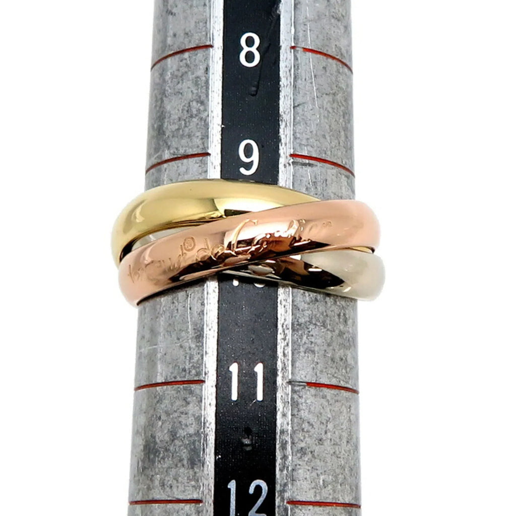 Pre-Owned Cartier #50 Trinity Ladies Ring, 750 Yellow Gold, Size 10 (Good)