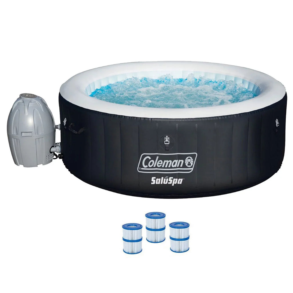 Coleman 13804-BW SaluSpa 4 Person Portable InfLatitudeable Outdoor Hot Tub Spa