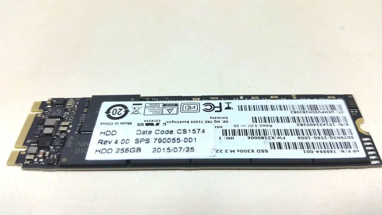 Genuine HP EliteBook Folio 1020 G1 256GB SSD 790056-001 795585-001