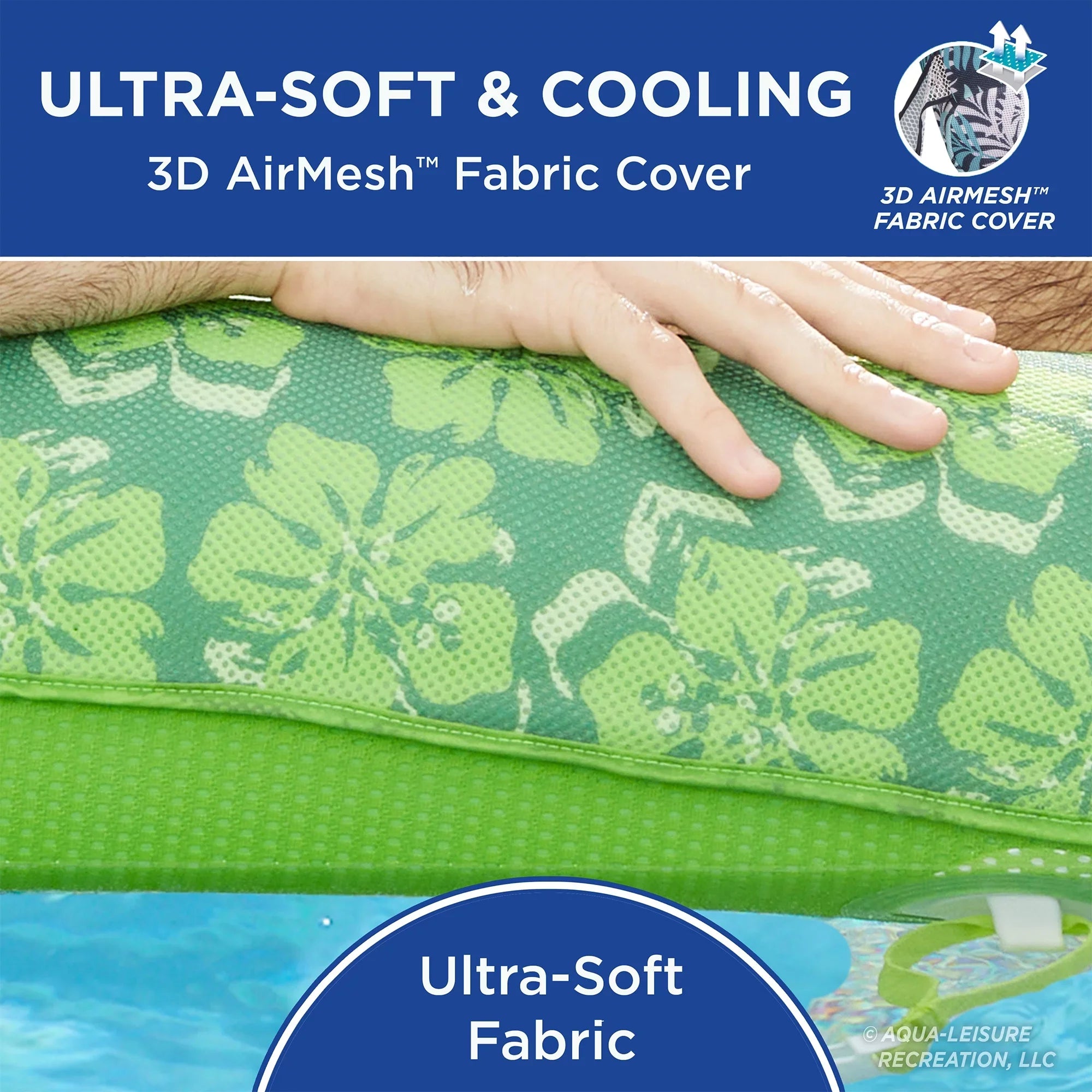 Aqua Leisure Campania 2in1 Lounger, Floral &  Zero Gravity Pool Float