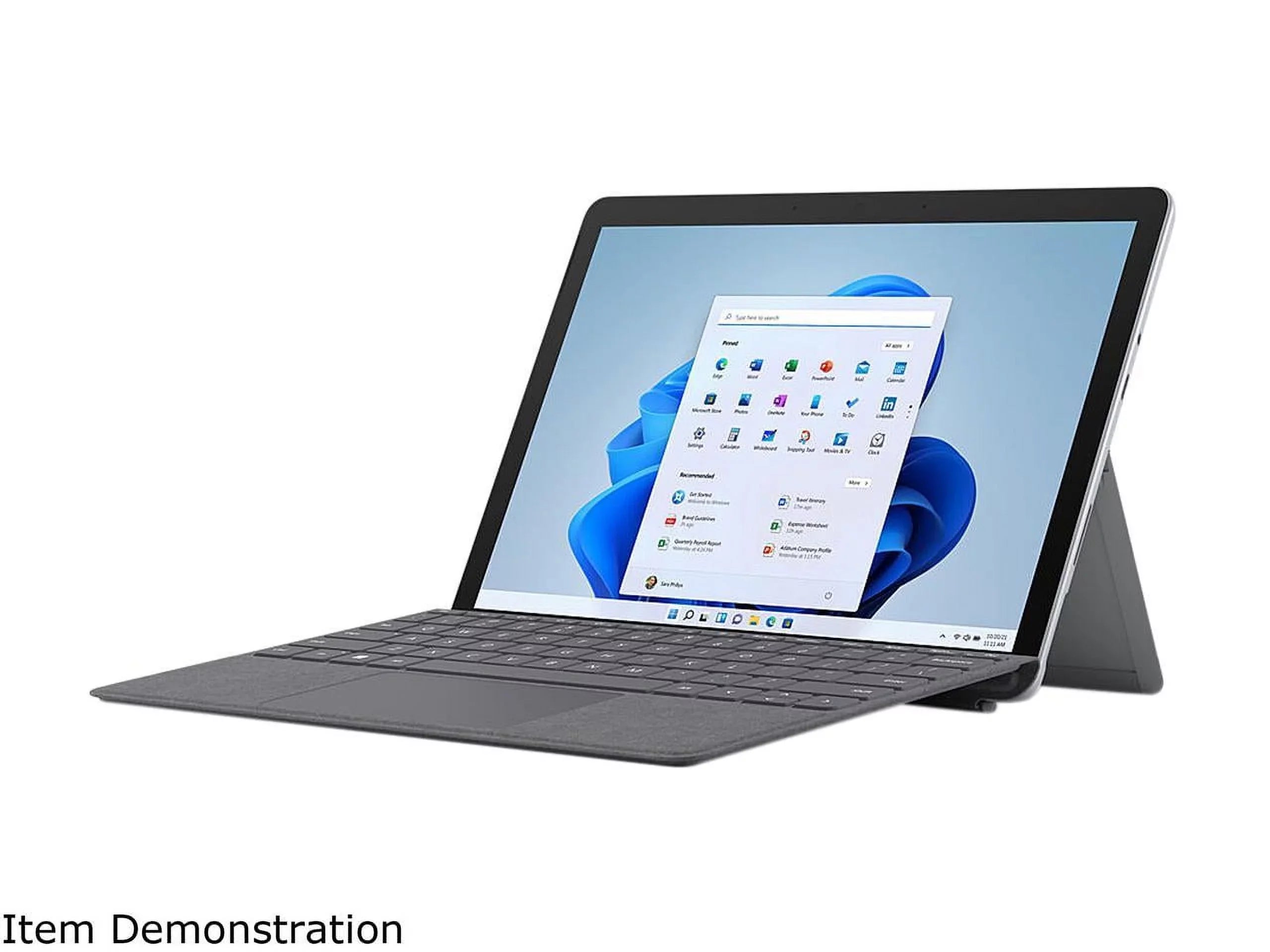 Microsoft Surface Go 3 10.5" Pixel Sense Display, 10 Point Multi-Touch, Intel Core i3-10100Y, 8GB RAM, 128GB SSD, PLatitudeinum, Windows 11, 8VC-00001