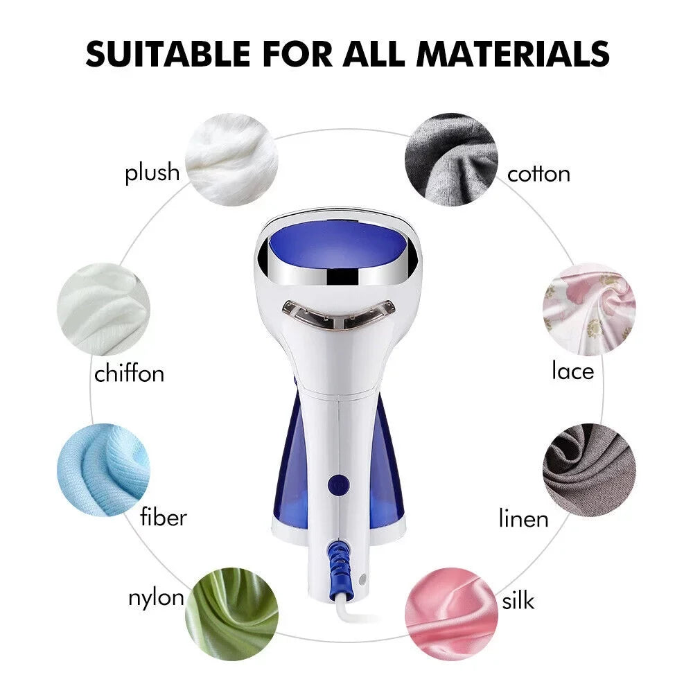 Steamer for Clothes, 30s Heat up Handheld Clothes Steamer, Portable Garment Steamer Fabric Wrinkles Remover, Travel Steamer for Clothes, Curtains and Toys