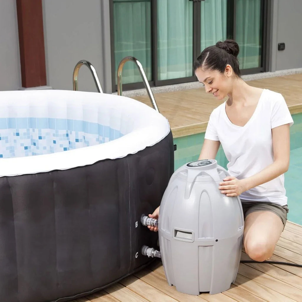 Coleman 13804-BW SaluSpa 4 Person Portable InfLatitudeable Outdoor Hot Tub Spa