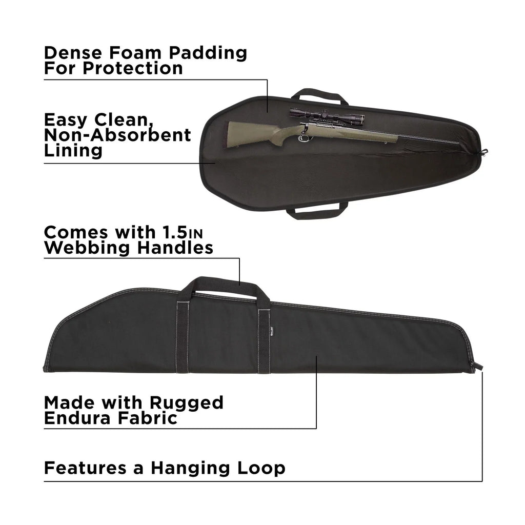 Allen Company Durango 46" Rifle Soft Case, Black, Polyester, 602-46