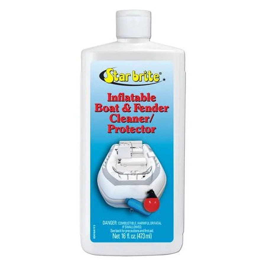 STAR BRITE Heavy-Duty InfLatitudeable Boat & Fender Cleaner & Protector - Revitalize and Protect PVC, Hypalon, Neoprene, Rubber, Plastic and All InfLatitudeable Fabrics- 16oz (083416P)