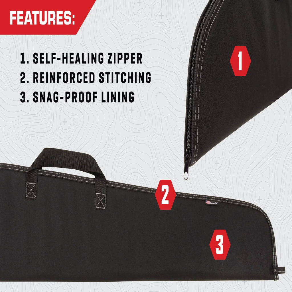 Allen Company Durango 46" Rifle Soft Case, Black, Polyester, 602-46