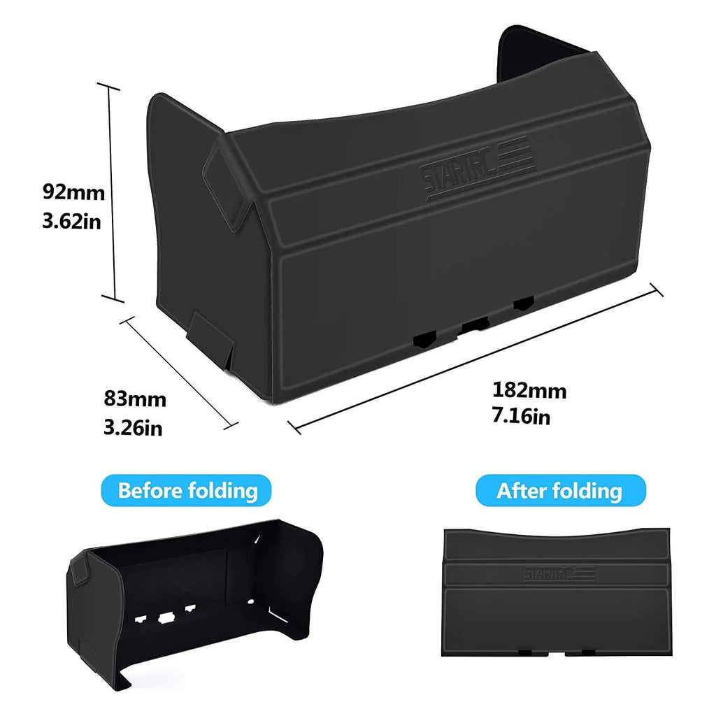 Foldable PU Phone Sun Shade Hood for DJI Mavic Mini 2 Air 2 Drone Remote Control